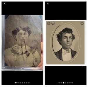 Billy the Kid tintype smoking pipe original authentic